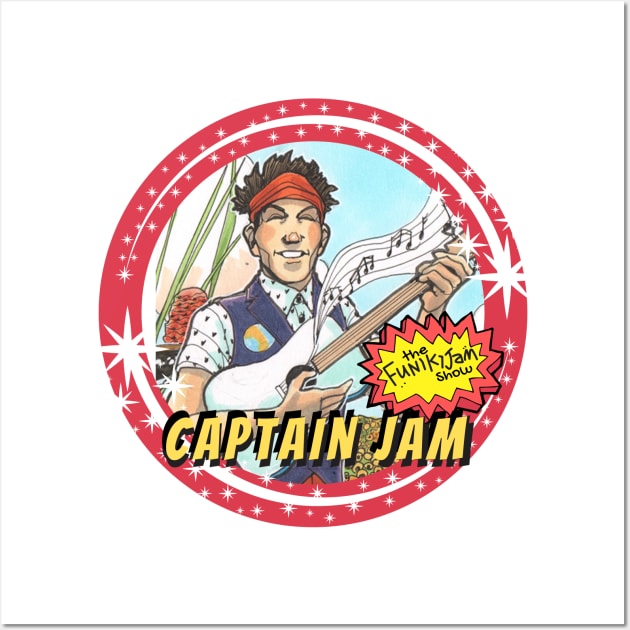 Captain Jam Circle Wall Art by Brian Barrentine & FunikiJam